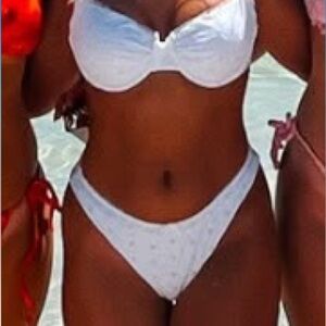 Dippin' Daisy's White Eyelet Bikini Bottom